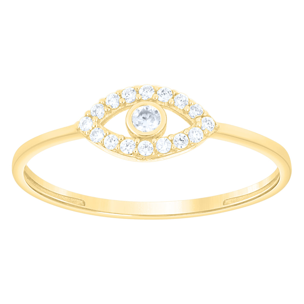14K Gold Cubic Zirconia Ring