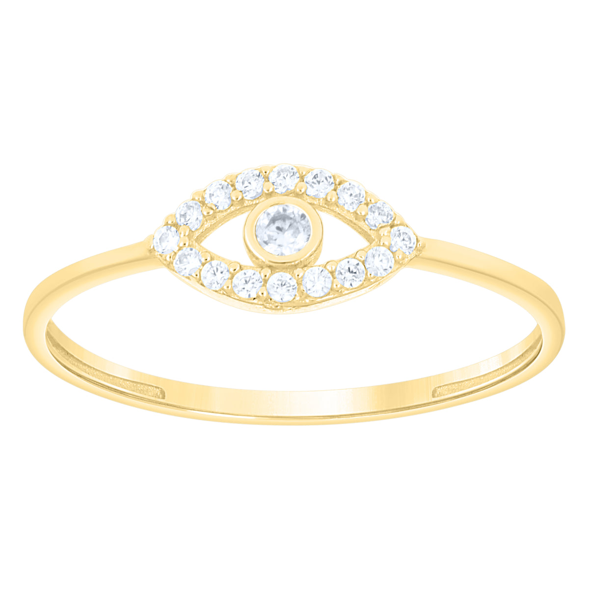 14K Gold Cubic Zirconia Ring