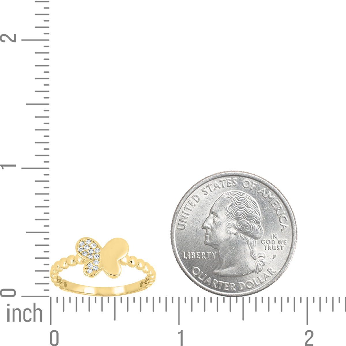 14K Gold Cubic Zirconia Ring