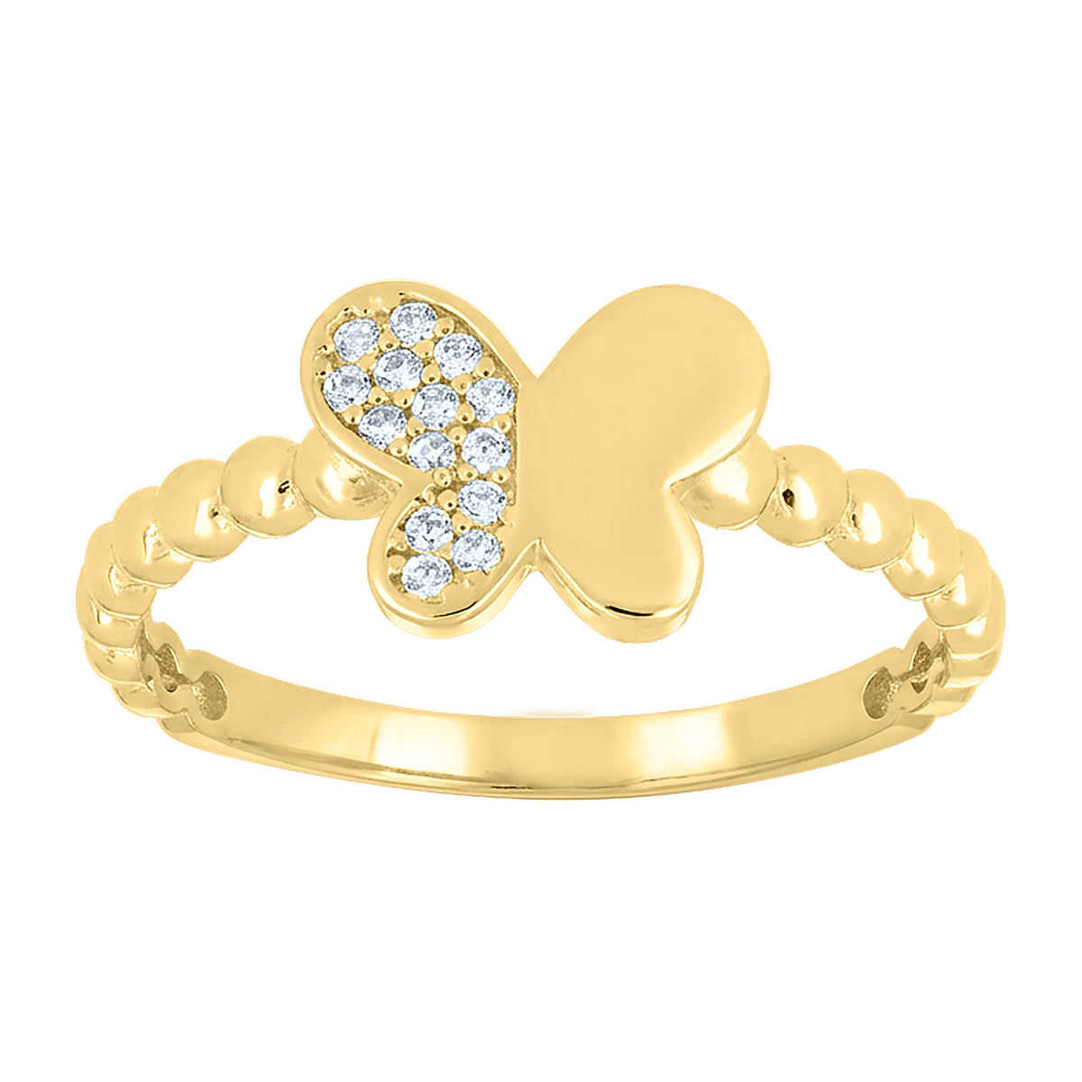 14K Gold Cubic Zirconia Ring