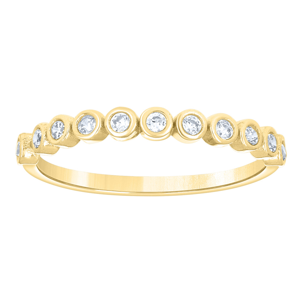 14K Gold Cubic Zirconia Ring