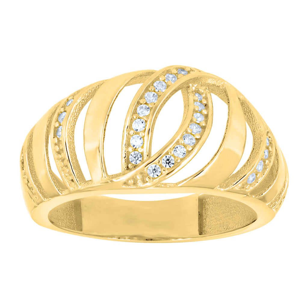 14K Gold Cubic Zirconia Ring