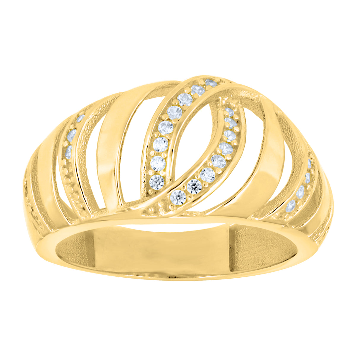 14K Gold Cubic Zirconia Ring