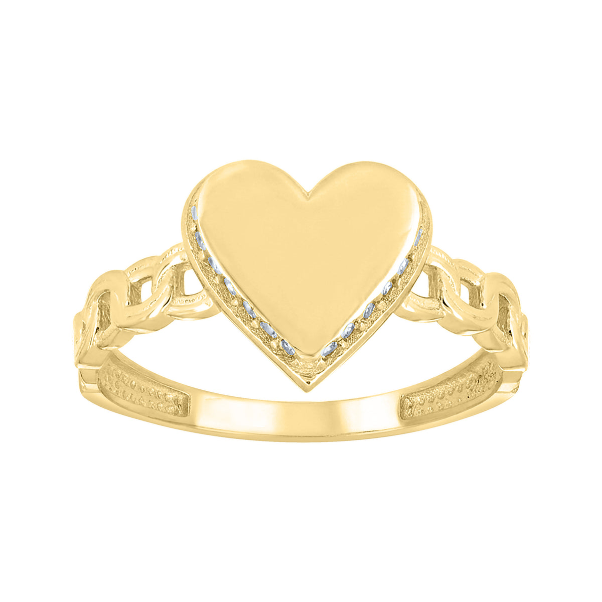 14K Gold Cubic Zirconia Ring