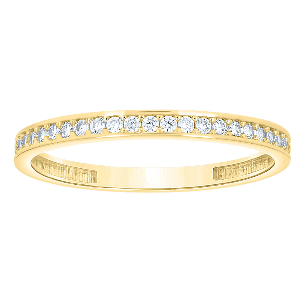 14K Gold Cubic Zirconia Ring