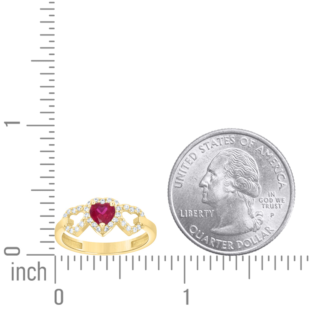 14K Gold Cubic Zirconia Ring