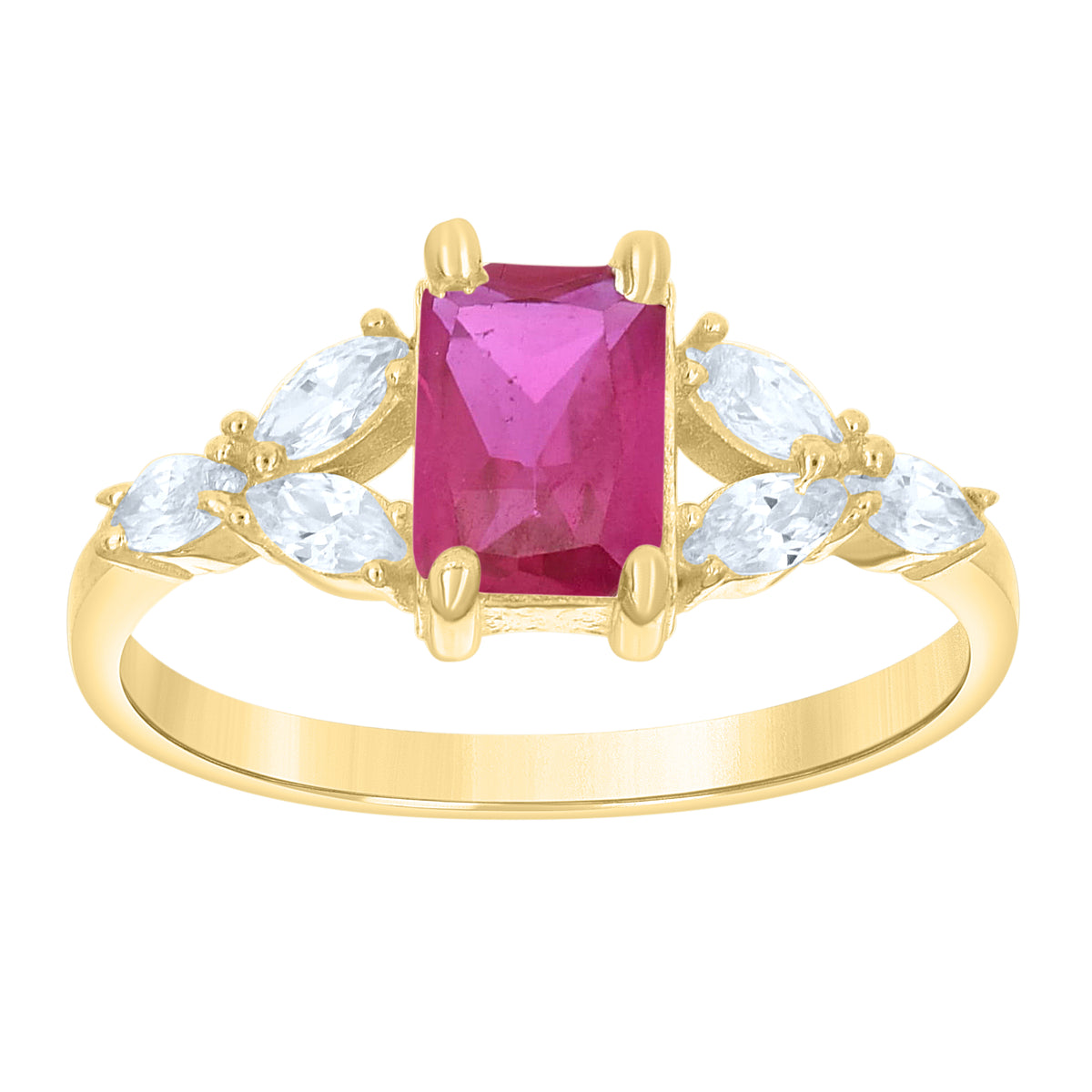 14K Gold Cubic Zirconia Ring