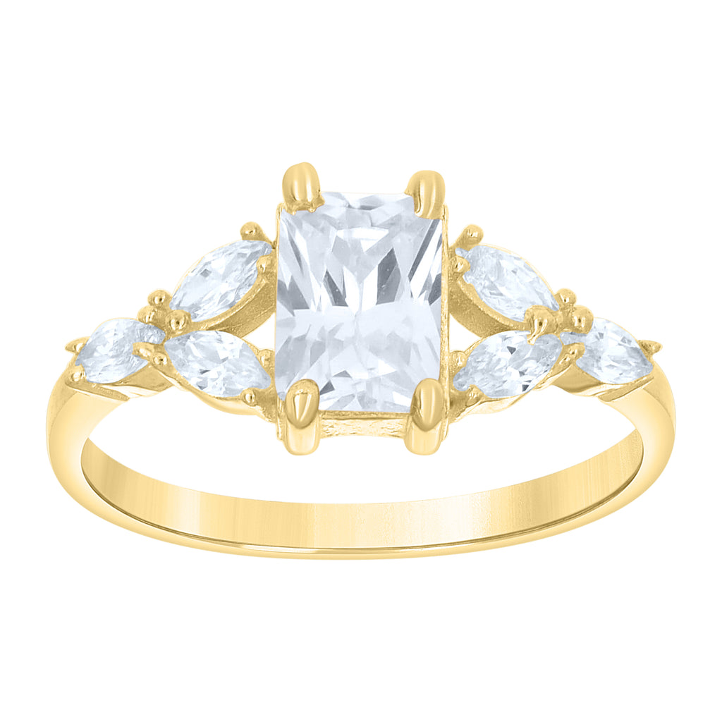 14K Gold Cubic Zirconia Ring
