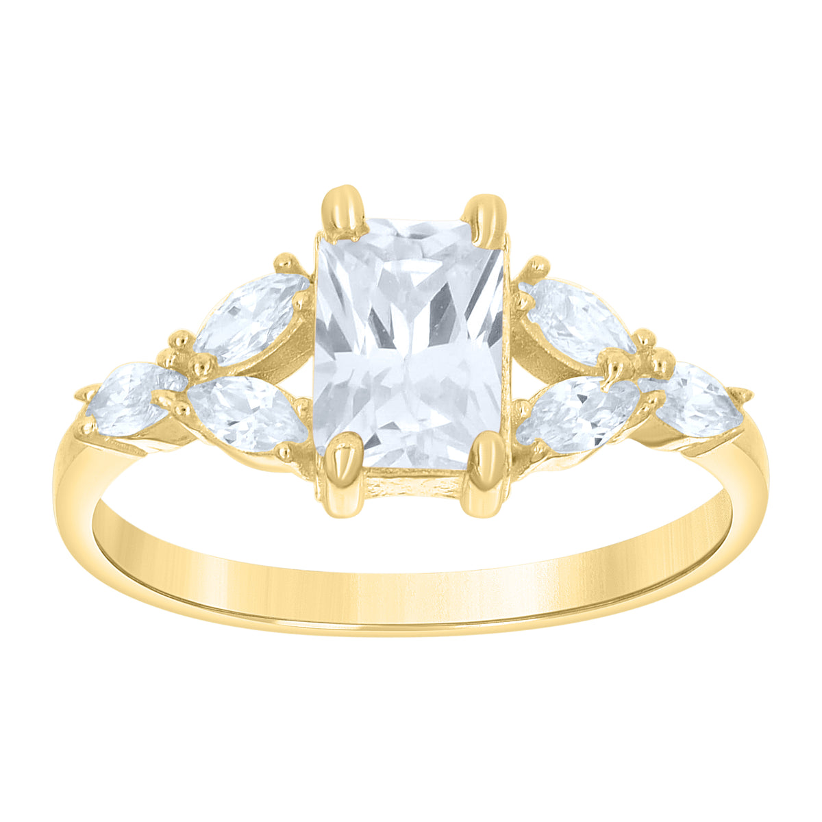 14K Gold Cubic Zirconia Ring