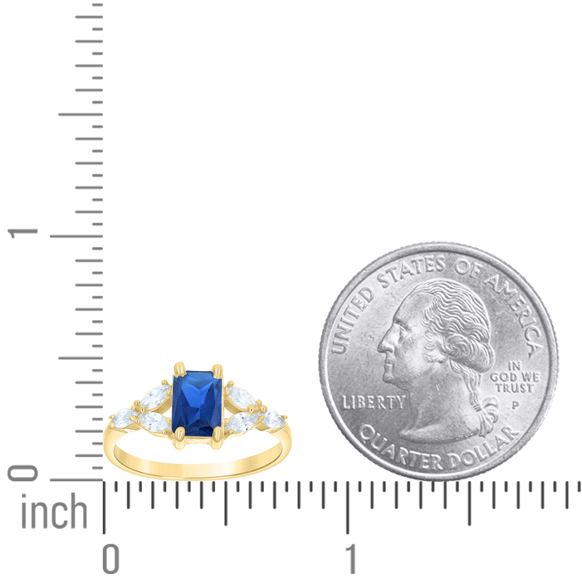 14K Gold Cubic Zirconia Ring