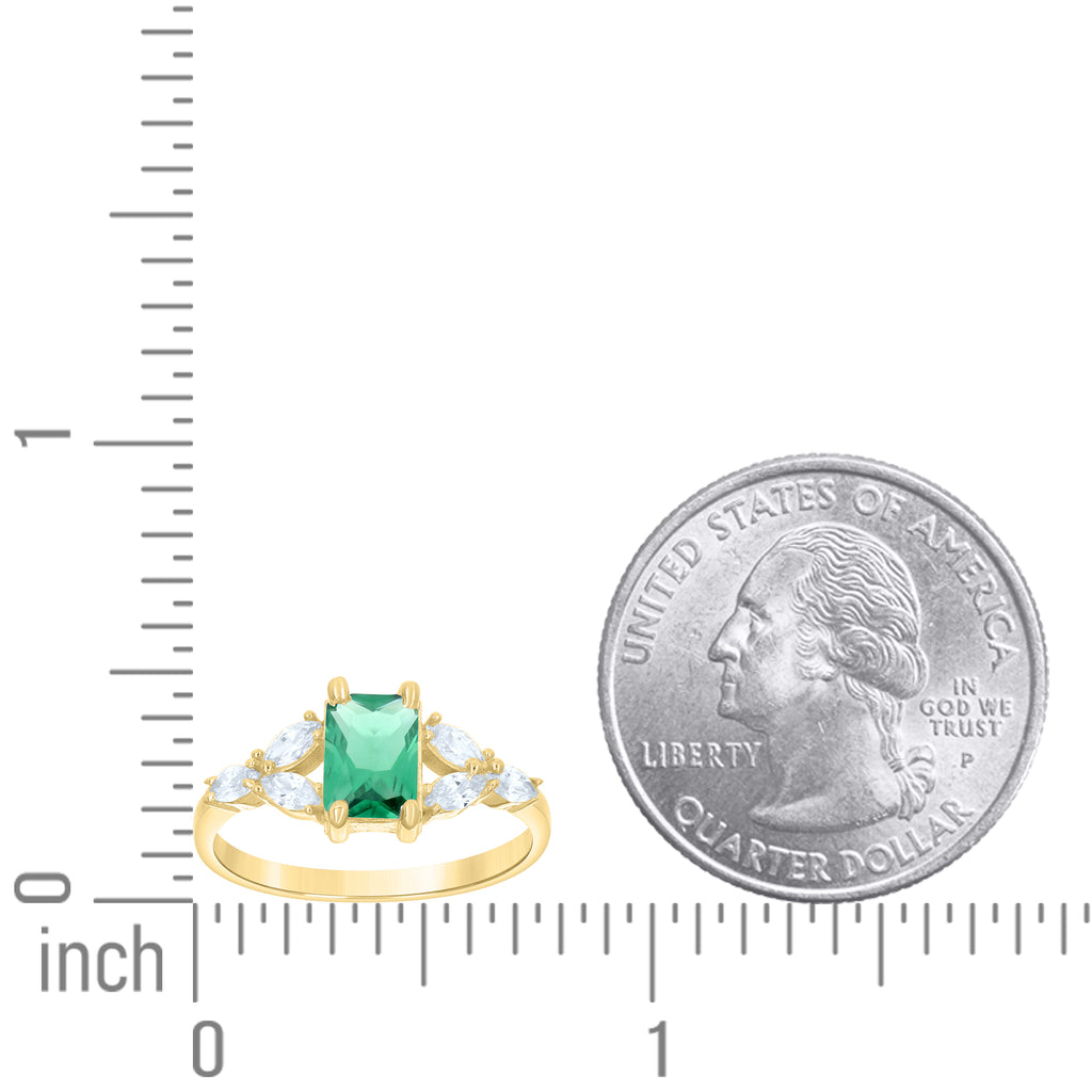 14K Gold Cubic Zirconia Ring