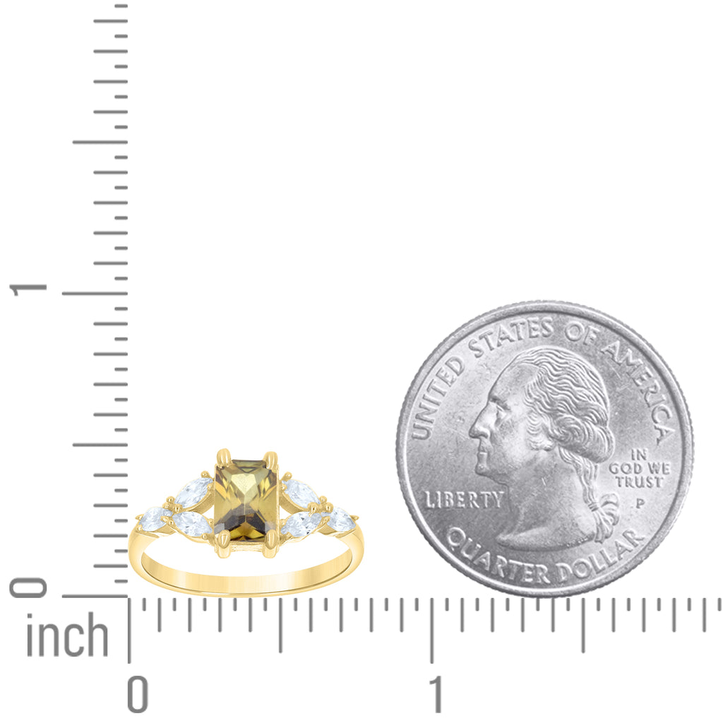 14K Gold Cubic Zirconia Ring
