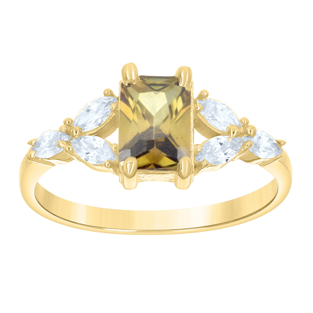 14K Gold Cubic Zirconia Ring