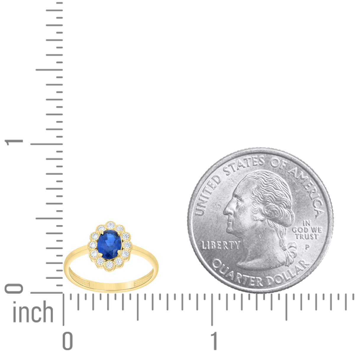 14K Gold Cubic Zirconia Ring