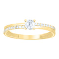 14K Gold Cubic Zirconia Ring