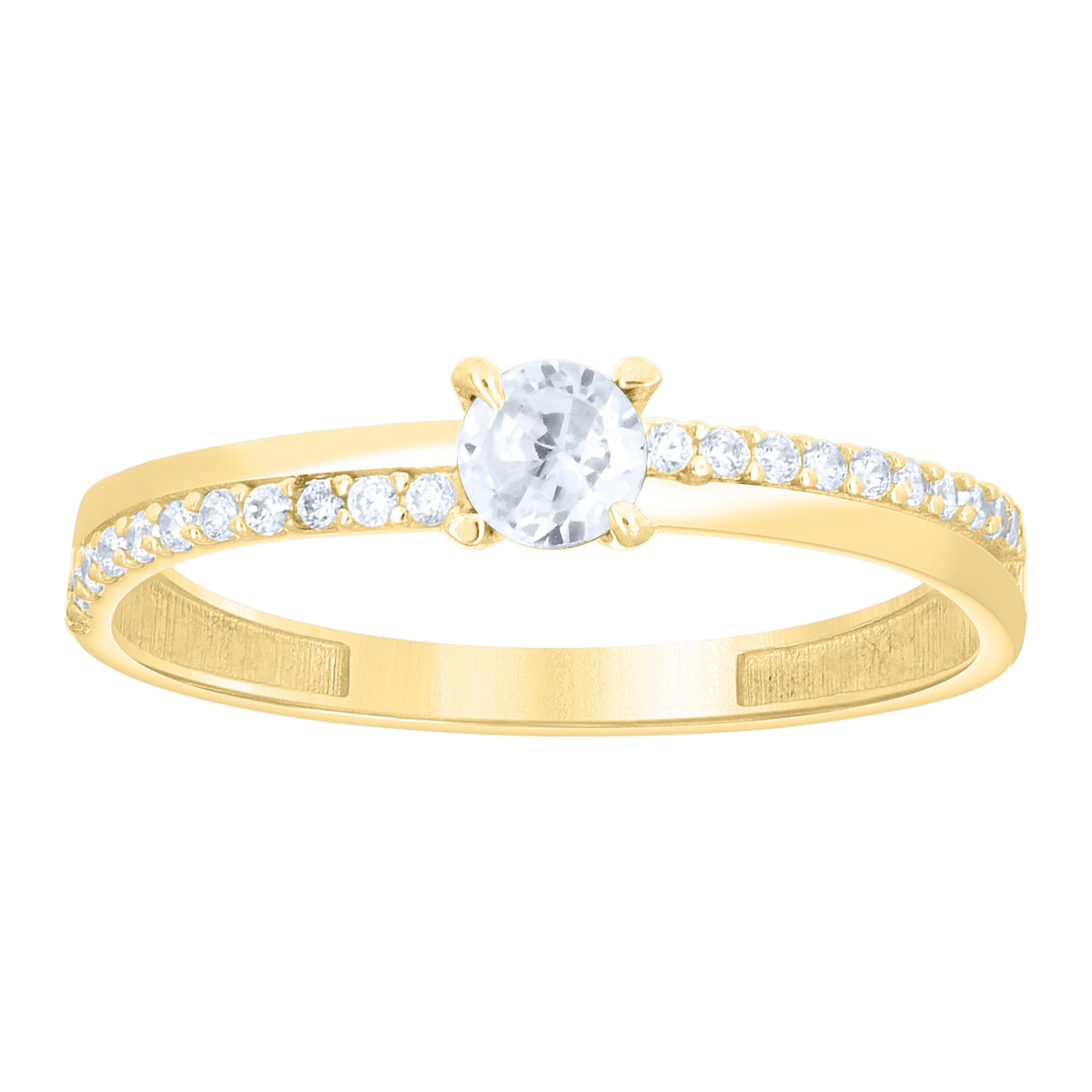 14K Gold Cubic Zirconia Ring