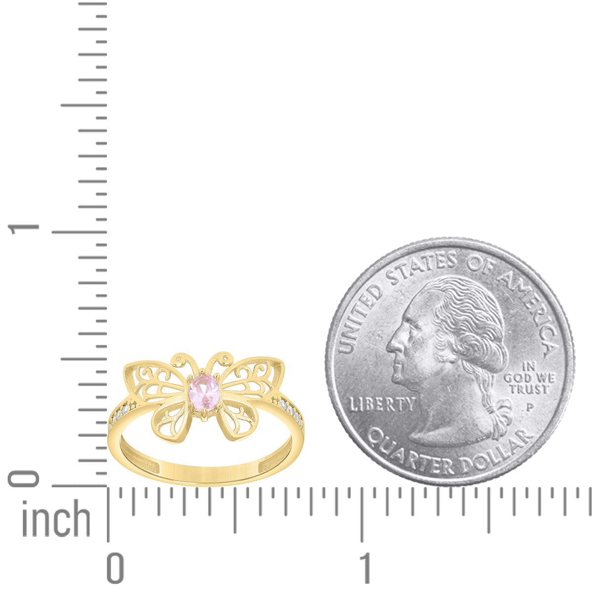 14K Gold Cubic Zirconia Ring