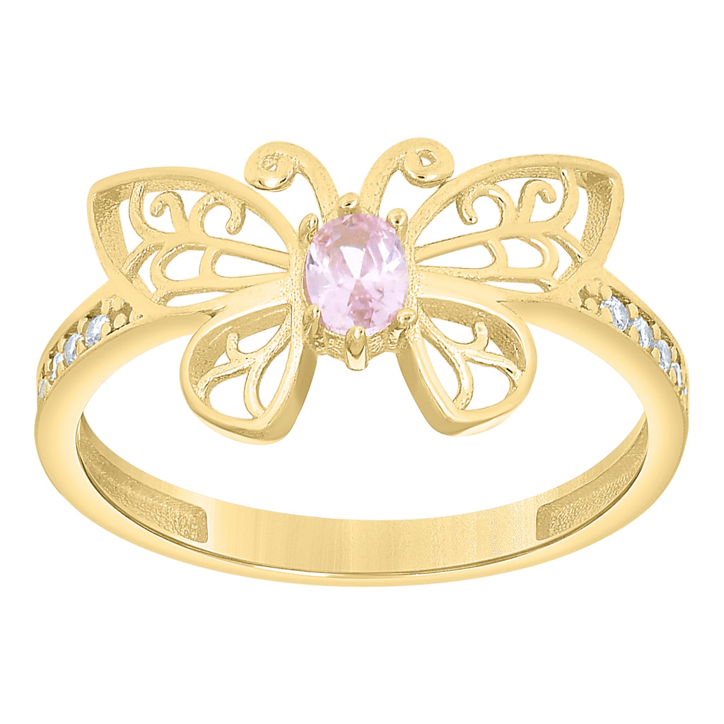 14K Gold Cubic Zirconia Ring