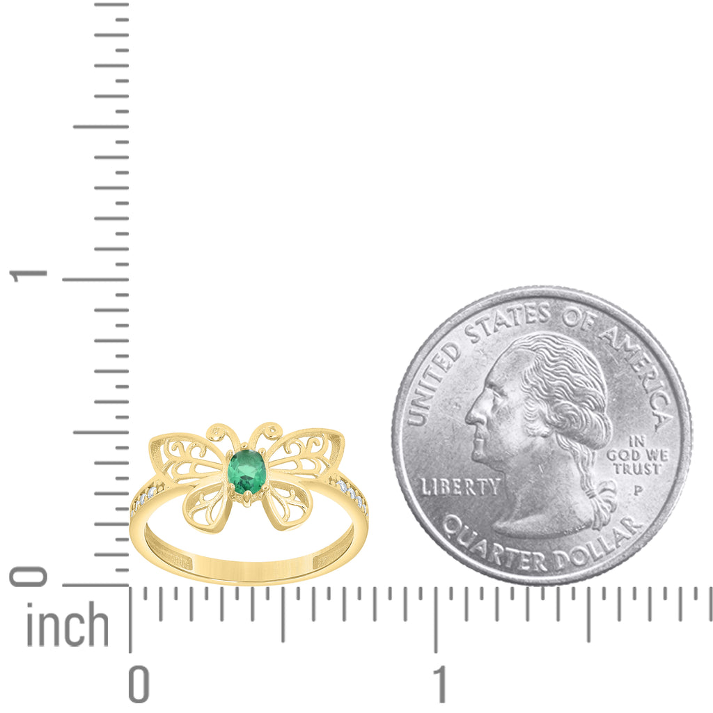 14K Gold Cubic Zirconia Ring