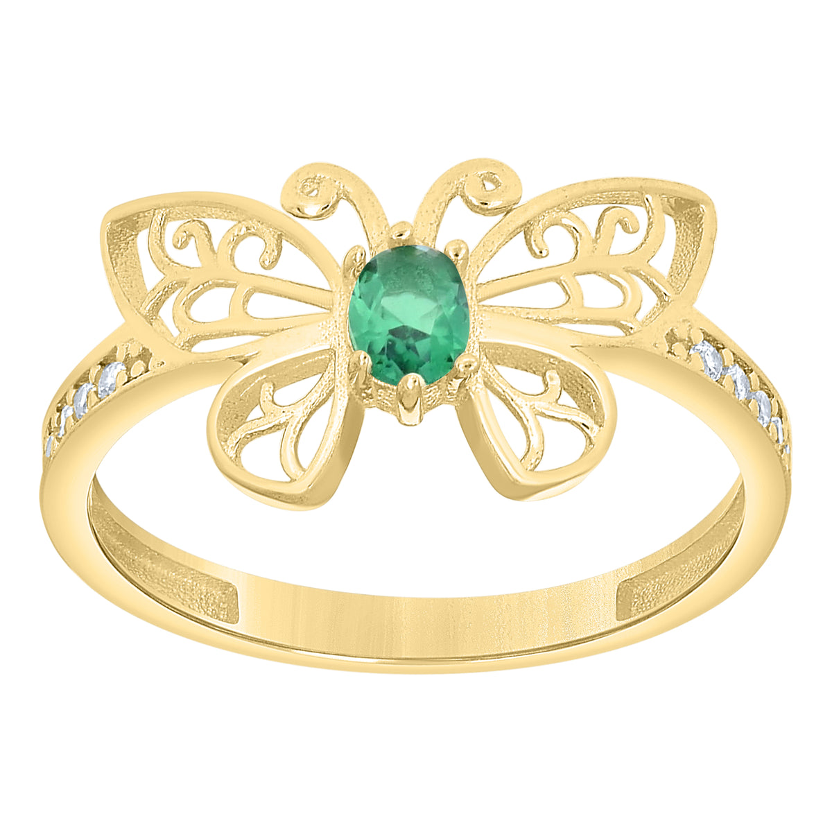 14K Gold Cubic Zirconia Ring