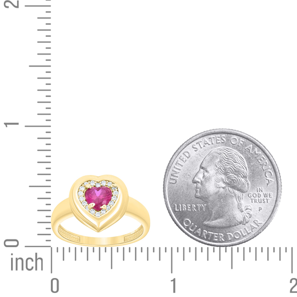 14K Gold Cubic Zirconia Ring