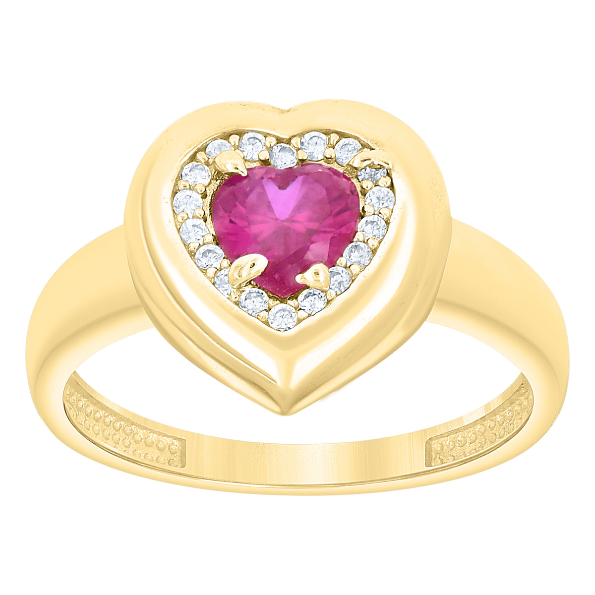 14K Gold Cubic Zirconia Ring