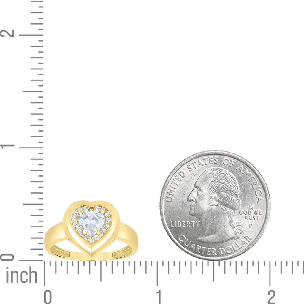 14K Gold Cubic Zirconia Ring