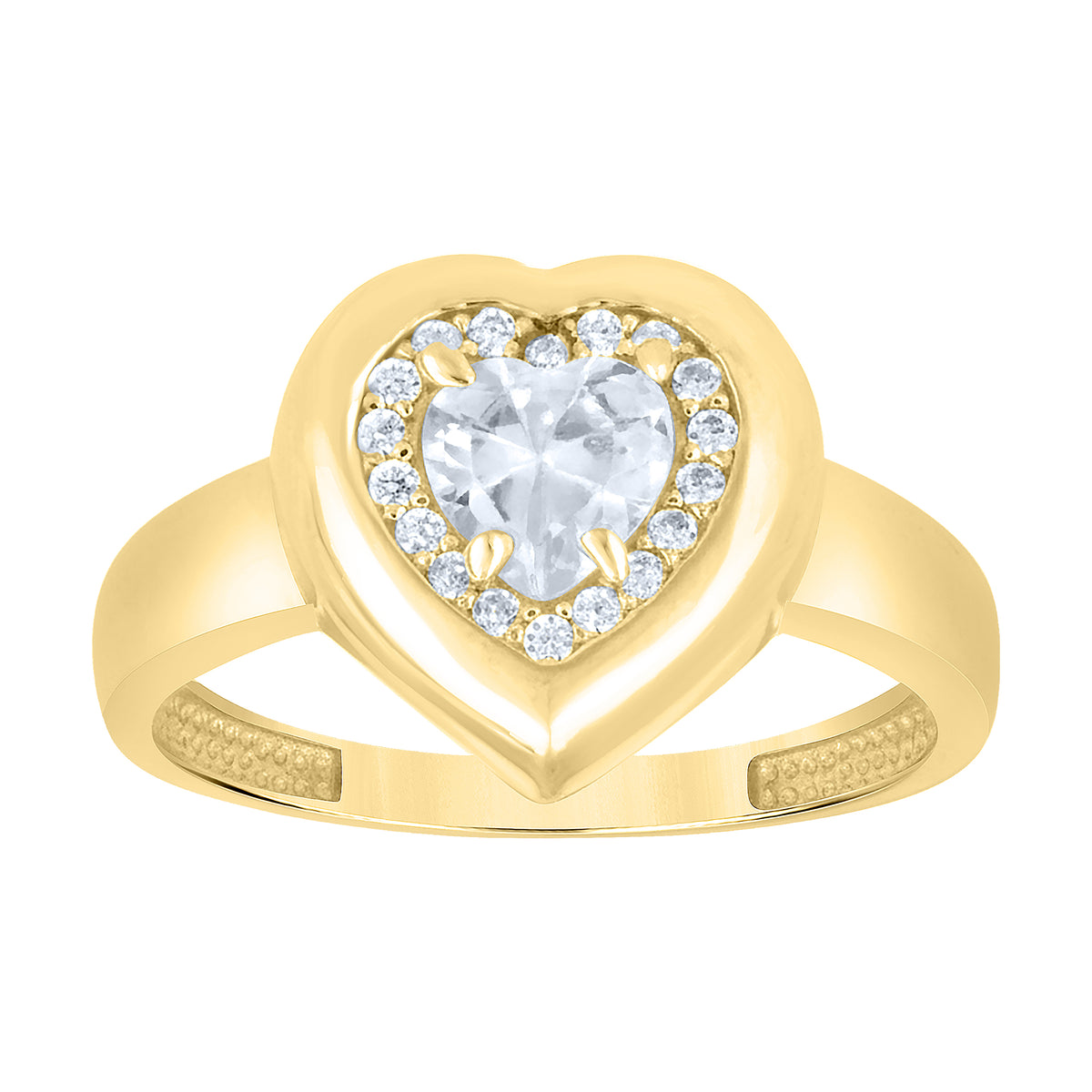 14K Gold Cubic Zirconia Ring