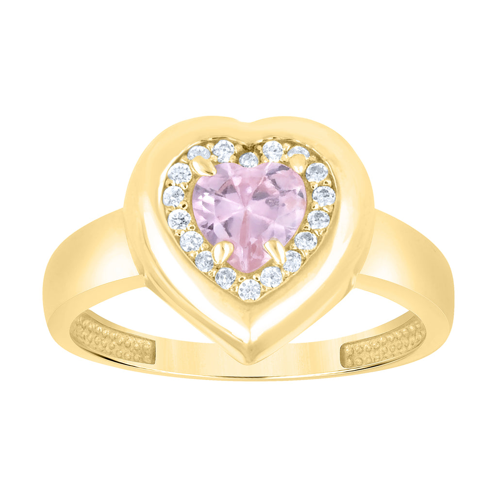 14K Gold Cubic Zirconia Ring