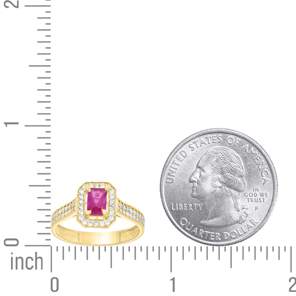 14K Gold Cubic Zirconia Ring