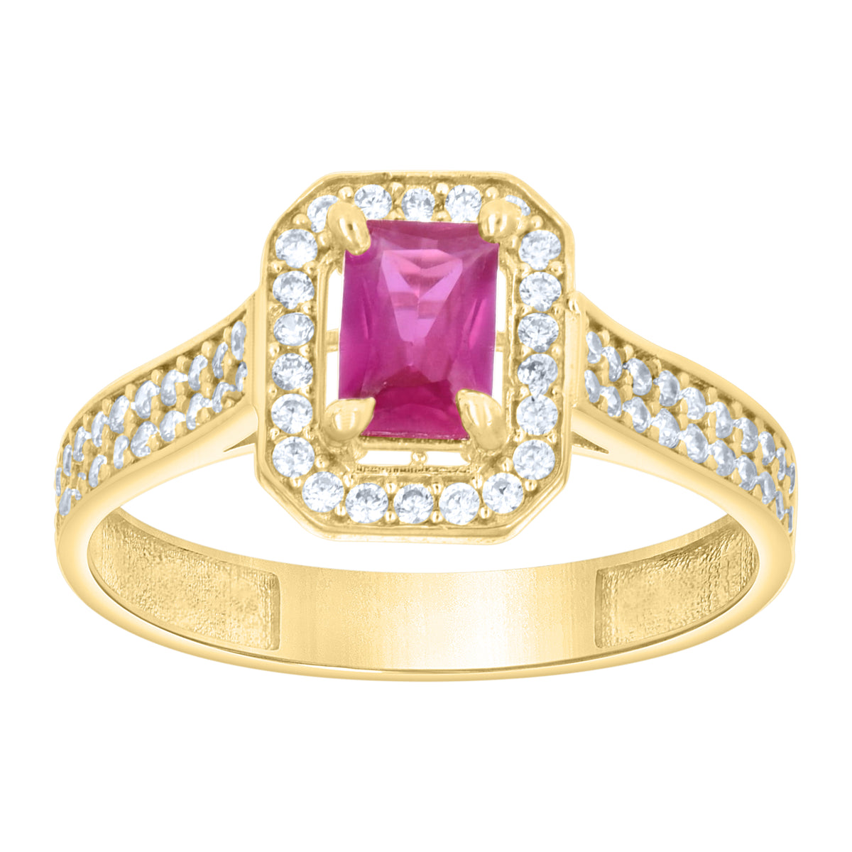 14K Gold Cubic Zirconia Ring