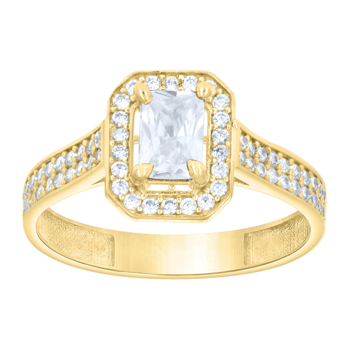 14K Gold Cubic Zirconia Ring