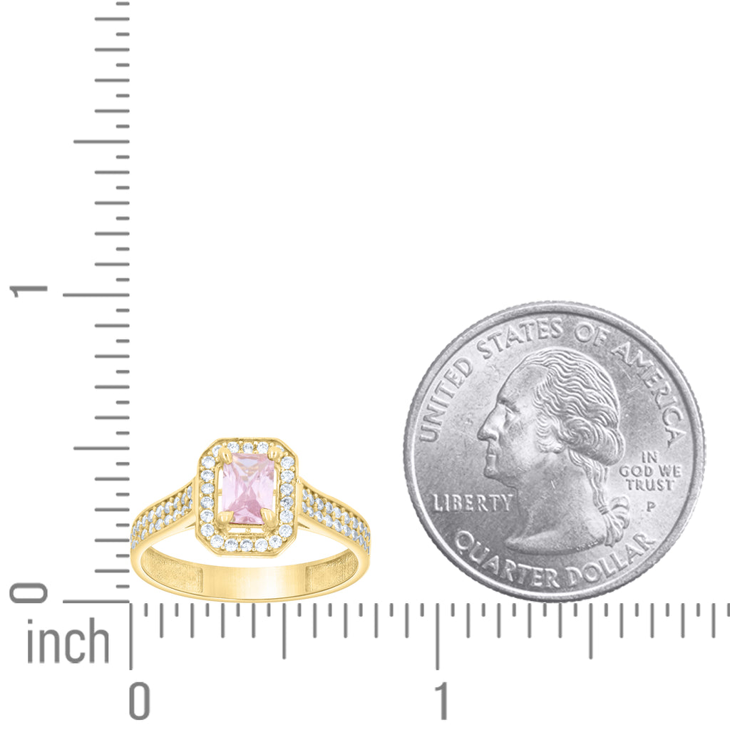 14K Gold Cubic Zirconia Ring