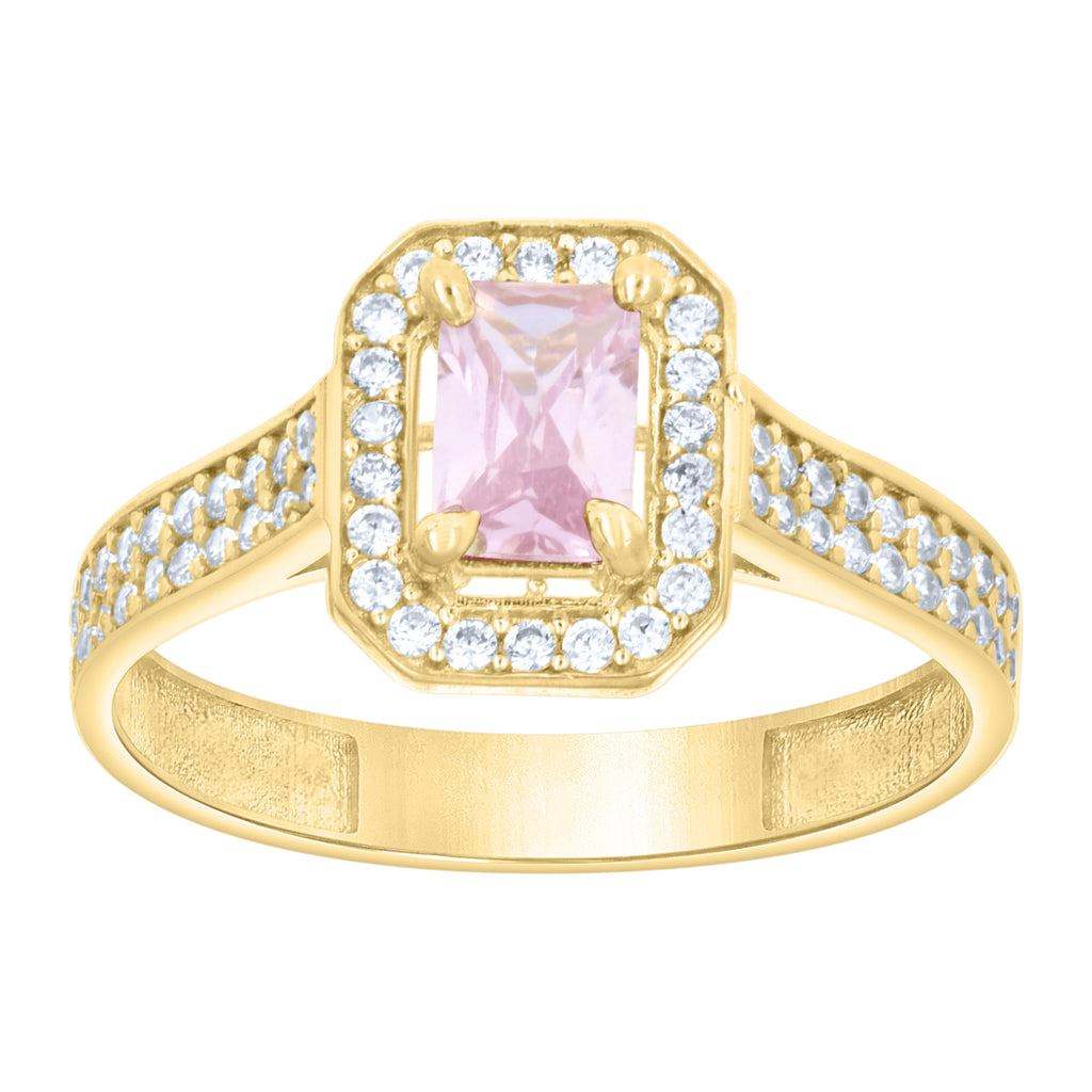 14K Gold Cubic Zirconia Ring