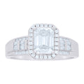 925 Sterling Silver Womens Moissanite Engagement Ring S5