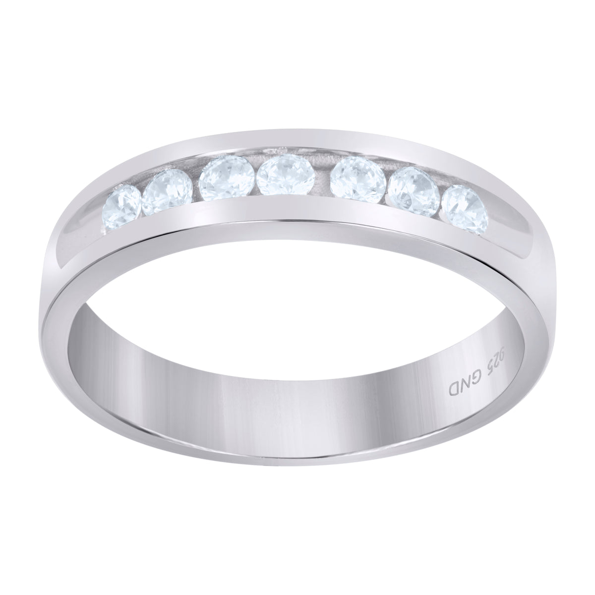 925 Sterling Silver Womens Cubic Zirconia Size-12 Round Center Stones Bridal Wedding Anniversary Engagement Ring Band