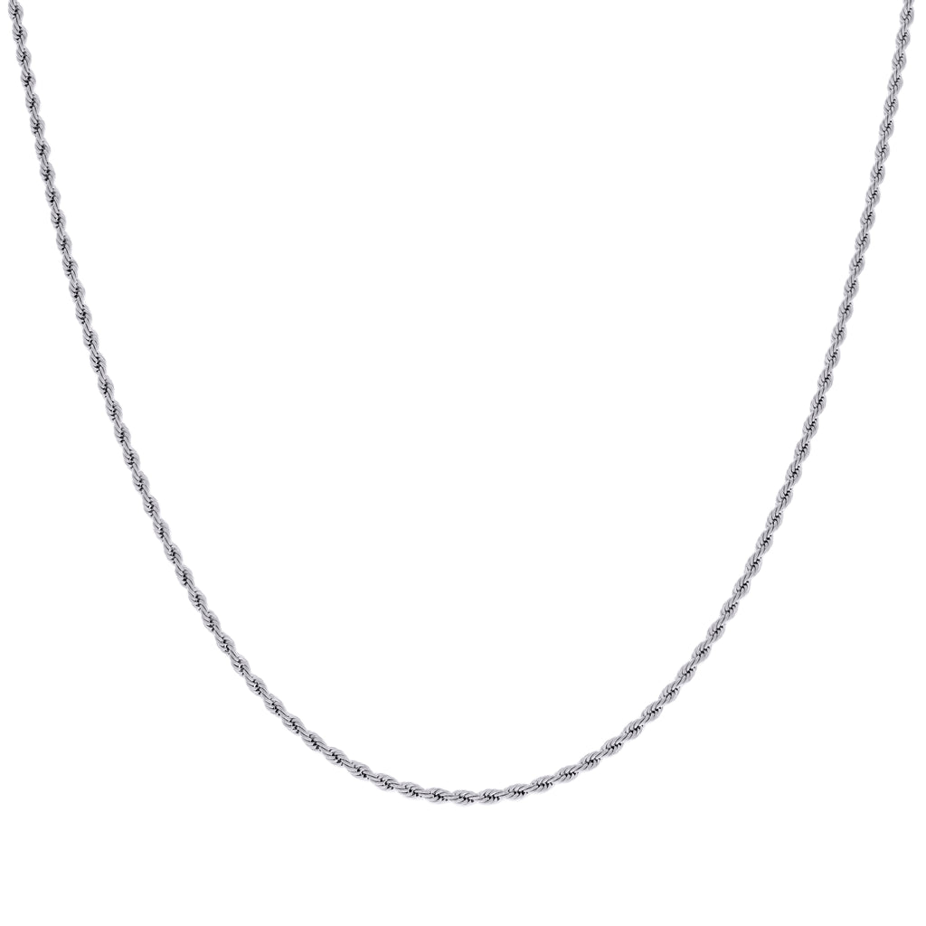 Stainless Steel Unisex 2mm 26 Inches Rope Fashion Chain Necklace