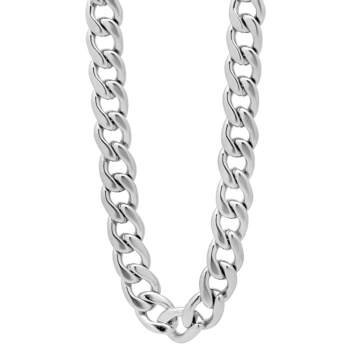 Stainless Steel Unisex 4mm 28 Inches Cuban Fashion Link Chain Necklace