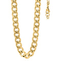 Yellow Stainless Steel Unisex 4mm 24 Inches Cuban Fashion Link Chain Necklace