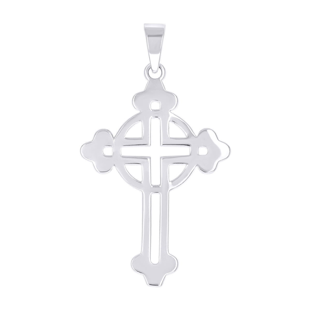 925 Sterling Silver Unisex Cross Religious Charm Pendant