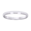 10K White Gold Unisex 3mm Regular-Fit Wedding Band Ring Size 6