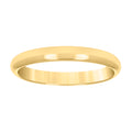 10K Yellow Gold Unisex 3mm Regular-Fit Wedding Band Ring Size 12