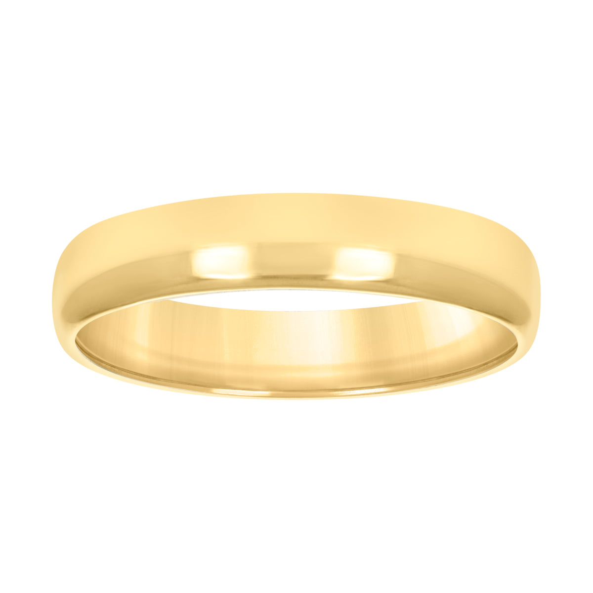 10K Yellow Gold Unisex 5mm Regular-Fit Wedding Band Ring Size 9