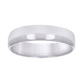 10K White Gold Unisex 5mm Regular-Fit Wedding Band Ring Size 11