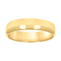 10K Yellow Gold Unisex 5mm Regular-Fit Wedding Band Ring Size 13
