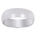 10K White Gold Unisex 7mm Comfort-Fit Wedding Band Ring Size 7