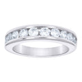 925 Sterling Silver Womens Cubic-Zirconia Eternity Band Ring Size 8