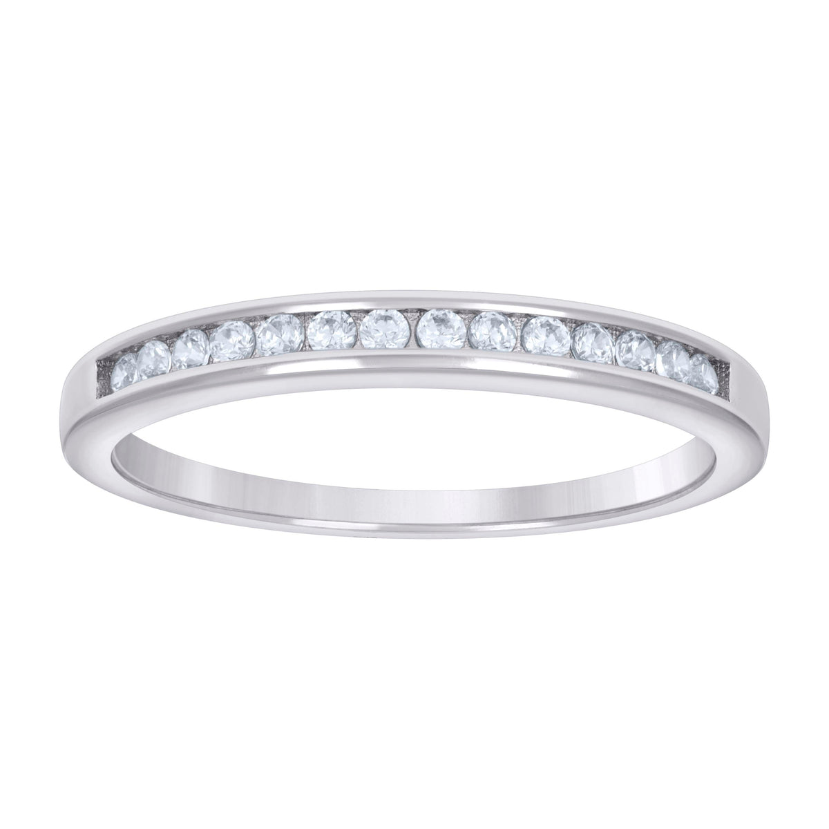 925 Sterling Silver Womens Cubic-Zirconia Fashion Ring Size 7