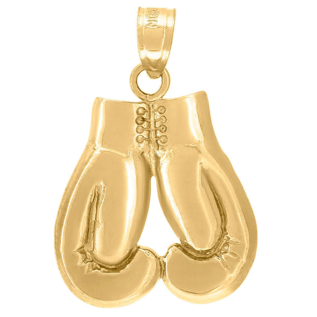 10K Yellow Gold Unisex Boxing Glove Sports Charm Pendant