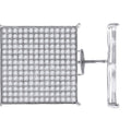 925 Sterling Silver Womens Cubic Zirconia Square Stud Earrings